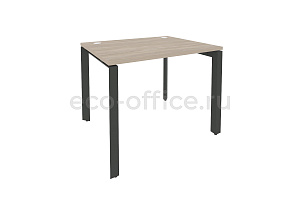 Стол рабочий на П-образном м/к ONIX O.MP-SP-1.8 Дуб Аттик / Антрацит металл фото