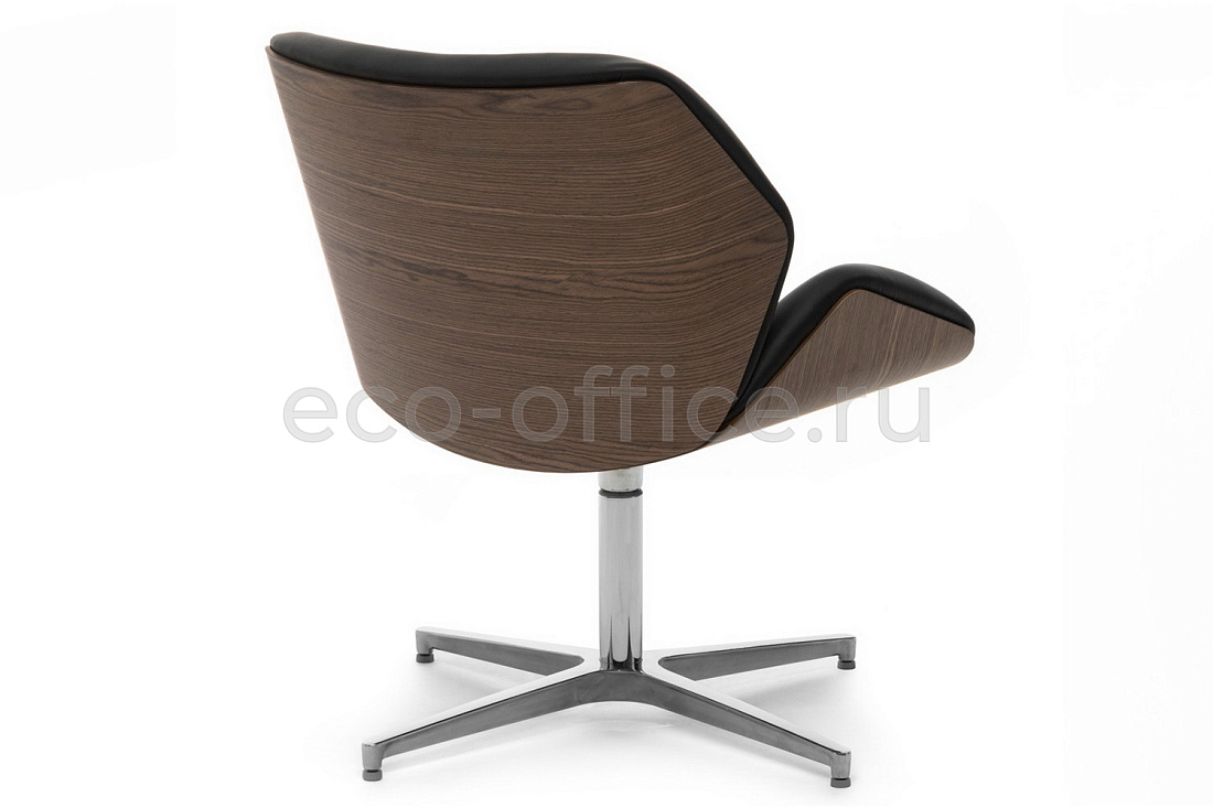 Кресло Profoffice CHARM WOOD LOUNGE Чёрная кожа  стоимость