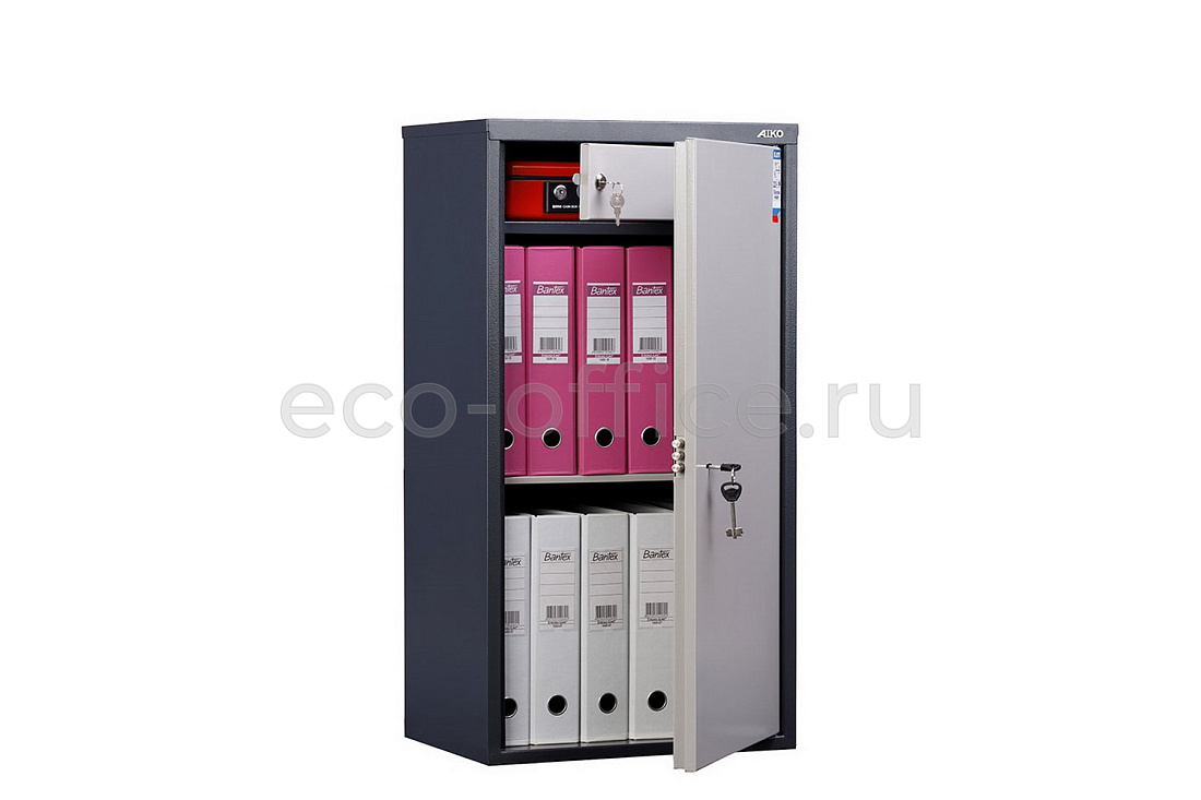 Шкаф бухгалтерский AIKO SL-87T Графит (RAL 7024) / Светло-серый (RAL 7038)  стоимость