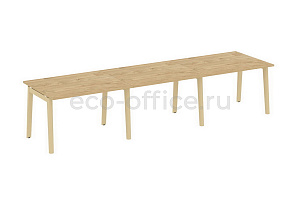 Стол переговорный (3 столешницы) ONIX WOOD OW.PRG-3.2 Тиквуд Светлый / Дуб Светлый фото