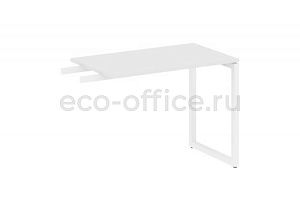 Приставной элемент на О-образном м/к METAL SYSTEM QUATTRO 4x4 40БО.ПР-3 Белый / Белый металл фото