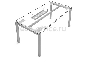 Кабель-канал горизонтальный узкий UCAHS6015 Алюминий фото