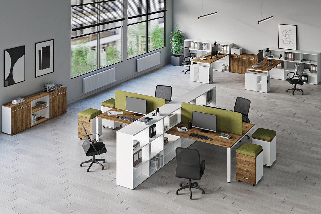 мебель для персонала tess дуб крафт золотой фото