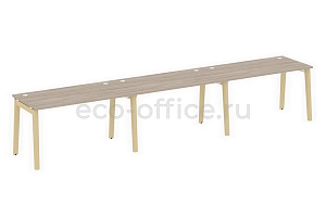 Рабочая станция на 3 рабочих места ONIX WOOD OW.RS-3.3.7 Дуб Аттик / Дуб Светлый фото