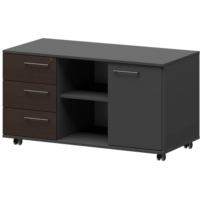 креденция левая protech kzt-62l дуб венге/графит фото