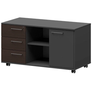 Креденция левая Protech KZT-62L Дуб венге/Графит фото