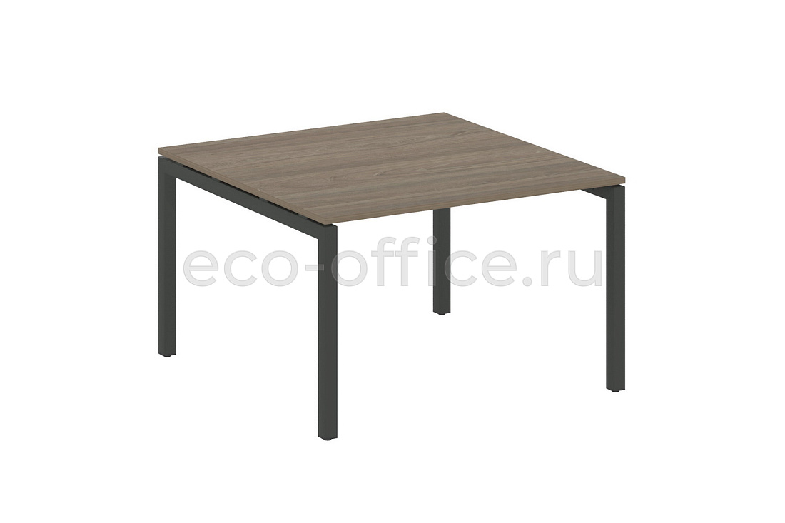 Стол переговорный (1 столешница) METAL SYSTEM QUATTRO 5x5 50БП.ПРГ-1.2 Вяз Благородный / Антрацит металл   стоимость