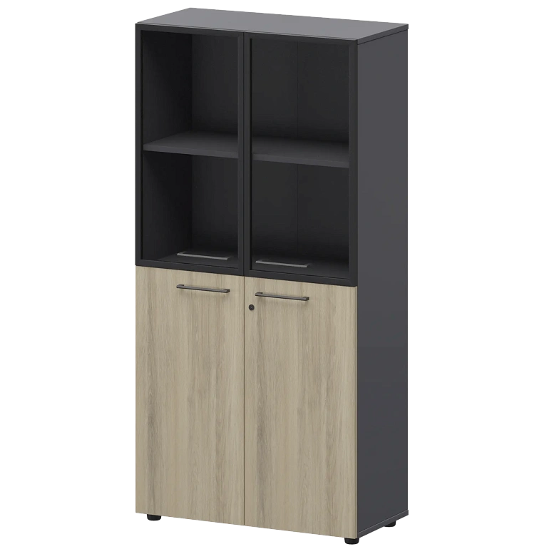 шкаф высокий комб. protech смш48.28f.28rs кронберг/графит фото