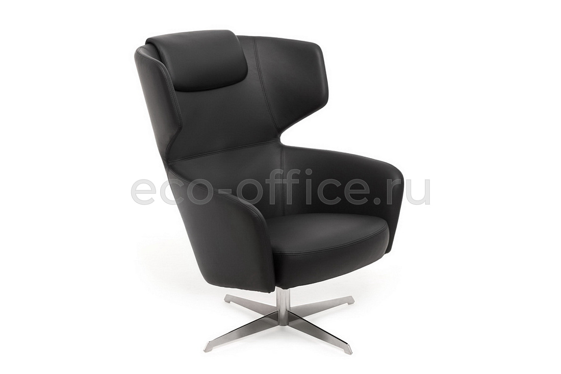 Кресло Profoffice VENTO High R7 Dakota Black Чёрная кожа купить в Москве