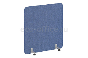 Перегородка на металлических опорах, на роликах R-LINE SOFT AP.R-136-150 Рогожка Romeo 01 / Серый металл фото