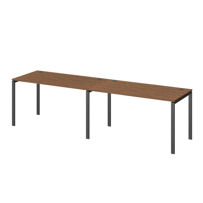 бенч линейный на 2 рабочих места protech амбл-004.60 орех/антрацит фото