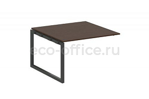 Проходной наборный элемент переговорного стола METAL SYSTEM QUATTRO 5x5 50БО.ППРГ-2 Венге Цаво / Антрацит металл фото