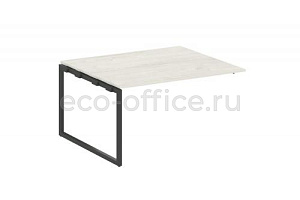 Проходной наборный элемент переговорного стола METAL SYSTEM QUATTRO 4x4 40БО.ППРГ-3 Дуб Наварра / Антрацит металл фото