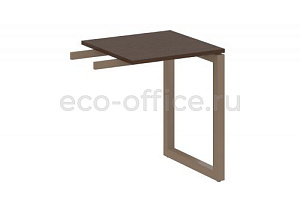 Приставной элемент на О-образном м/к METAL SYSTEM QUATTRO 5x5 50БО.ПР-1 Венге Цаво / Мокко металл фото