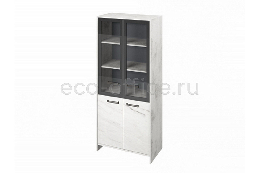 Шкаф для документов FESTUS FB-671.G Хромикс Белый / Мрамор Леванто белый  стоимость