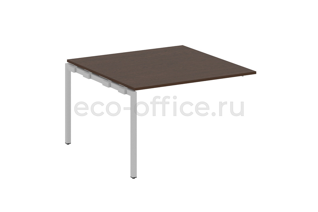 Проходной наборный элемент переговорного стола METAL SYSTEM QUATTRO 4x4 40БП.ППРГ-2 Венге Цаво / Серый металл  стоимость