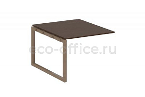 Проходной наборный элемент переговорного стола METAL SYSTEM QUATTRO 5x5 50БО.ППРГ-1 Венге Цаво / Мокко металл фото