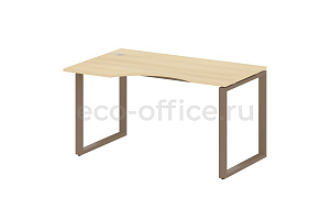 Стол криволинейный левый METAL SYSTEM STYLE БО.СА-2 (L) Акация Лорка / Мокко металл фото