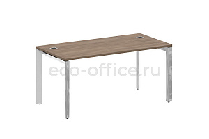 Стол руководителя ONIX DIRECT LUX M-O.MP-SRR-4.8 Дуб Аризона / Нержавеющая сталь фото