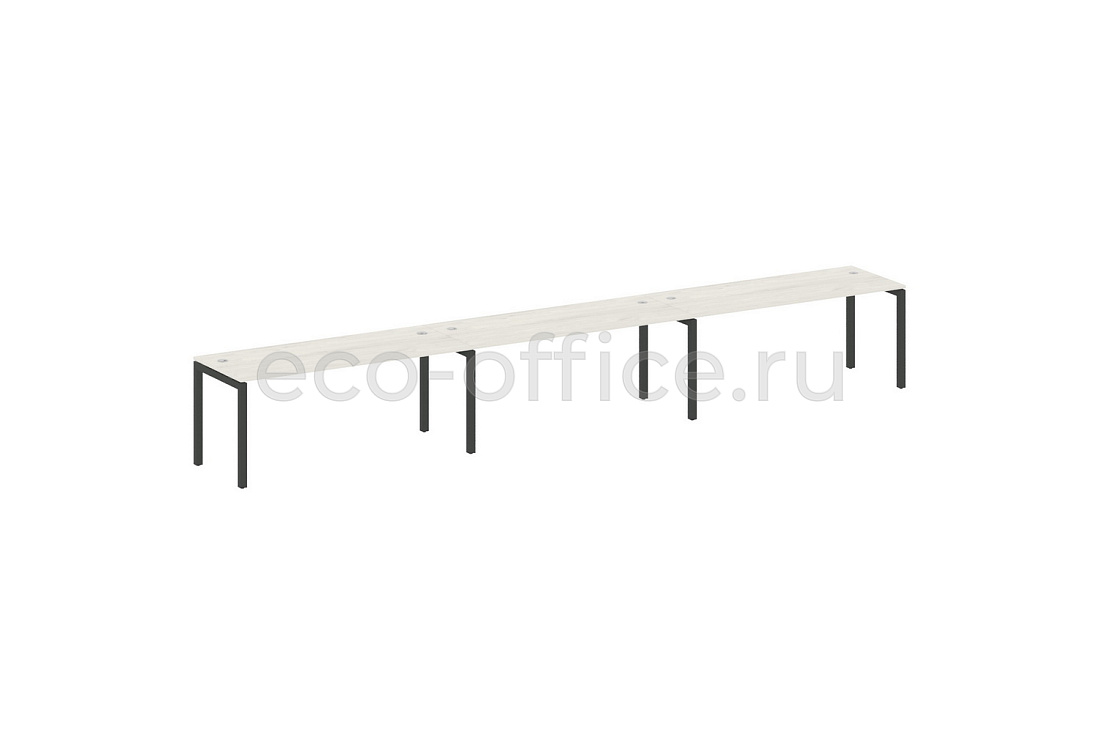 Рабочая станция на 3 рабочих места METAL SYSTEM QUATTRO 5x5 50БП.СМ-3.5 Дуб Наварра / Антрацит металл   стоимость