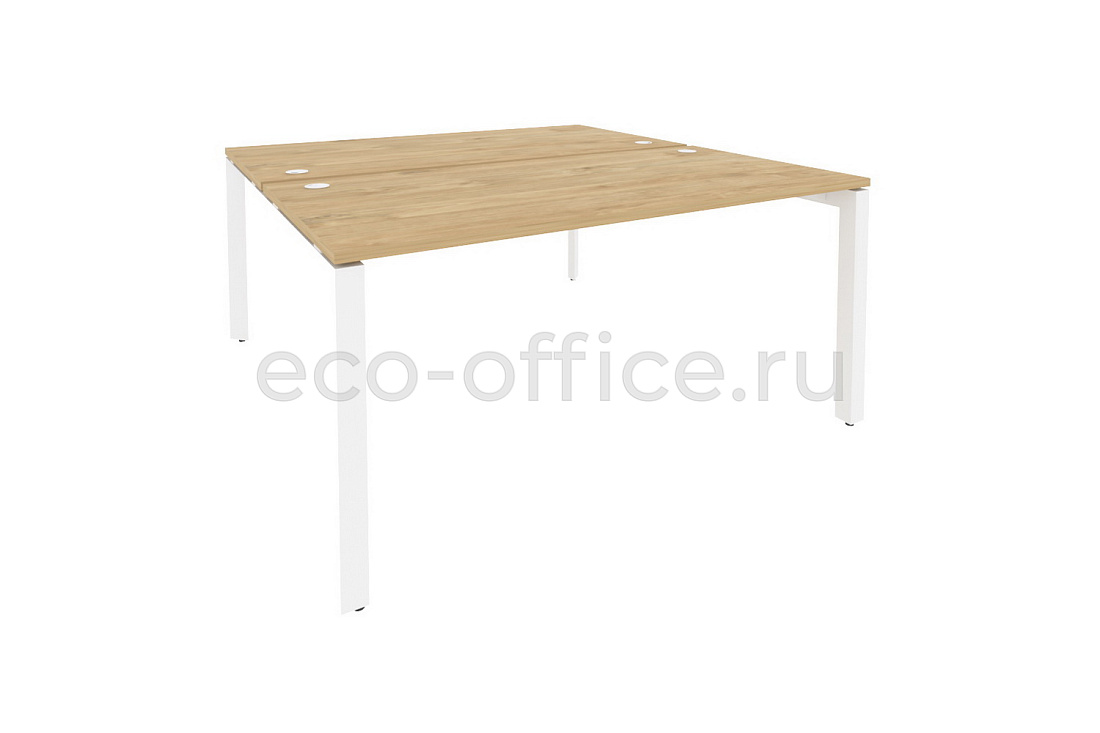 Рабочая станция на П-образном м/к ONIX O.MP-D.RS-2.4.8 Тиквуд Светлый / Белый металл  стоимость