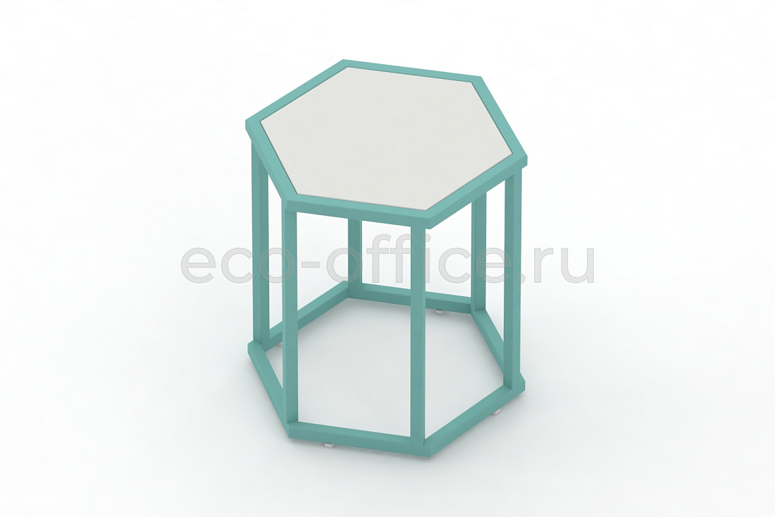 Стол журнальный HEX-450 ColorPastel Сатин / Светло-зелёный (RAL 6027)  стоимость