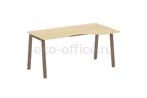Стол криволинейный правый METAL SYSTEM STYLE БА.СА-1 (R) Акация Лорка / Мокко металл фото