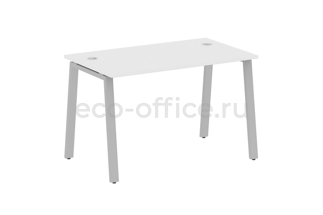 Стол письменный METAL SYSTEM STYLE БА.СП-2 Белый / Серый металл  стоимость