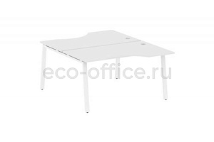 Рабочая станция криволинейная METAL SYSTEM STYLE БА.РАС-СА-2.2 Белый / Белый металл фото