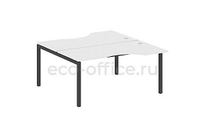 Рабочая станция криволинейная METAL SYSTEM QUATTRO 5x5 50БП.РАС-СА-2.1 Белый / Антрацит металл фото