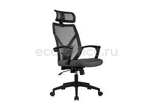 Кресло RV Chair OLIVER W-203 AC Чёрный пластик / Серая сетка фото