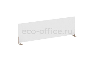 Экран для стола боковой L1235 METAL SYSTEM STYLE Б.ЭКР-123 Белый / Мокко металл фото