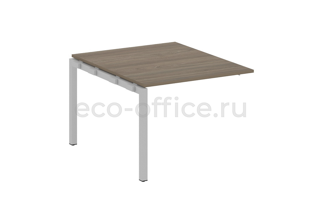 Проходной наборный элемент переговорного стола METAL SYSTEM QUATTRO 5x5 50БП.ППРГ-1 Вяз Благородный / Серый металл  стоимость