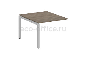 Проходной наборный элемент переговорного стола METAL SYSTEM QUATTRO 5x5 50БП.ППРГ-1 Вяз Благородный / Серый металл фото