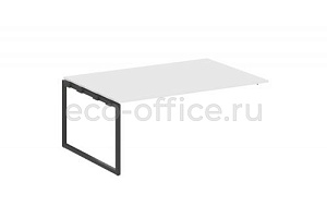 Проходной наборный элемент переговорного стола METAL SYSTEM QUATTRO 4x4 40БО.ППРГ-5 Белый / Антрацит металл фото