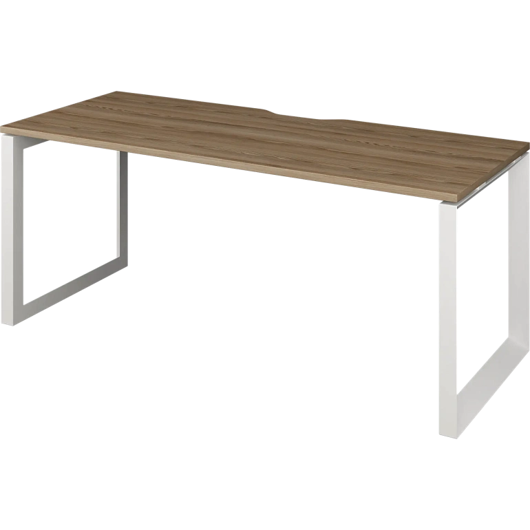 стол на металлокаркасе protech нтмп.о-160 дуб сафари/белый фото