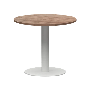 Стол круглый Protech АМ-Д90 Темный шимо/Белый фото