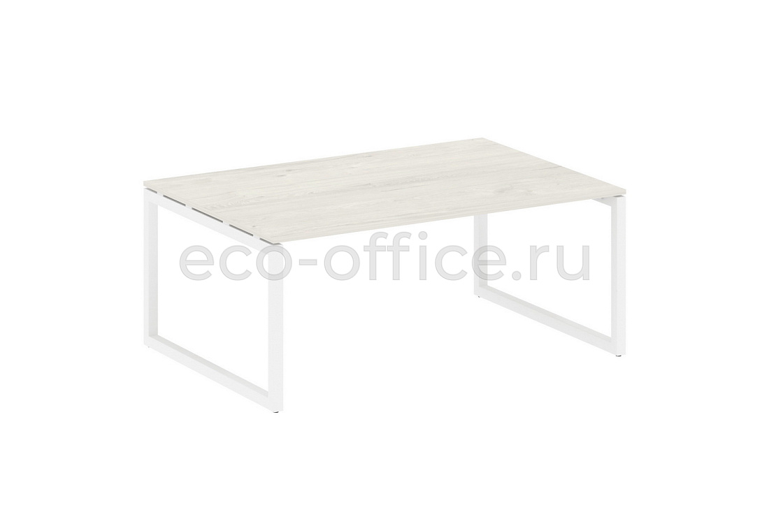 Стол переговорный (1 столешница) METAL SYSTEM QUATTRO 5x5 50БО.ПРГ-1.5 Дуб Наварра / Белый металл  стоимость