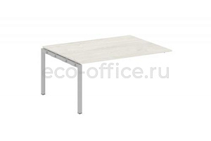 Проходной наборный элемент переговорного стола METAL SYSTEM QUATTRO 5x5 50БП.ППРГ-4 Дуб Наварра / Серый металл фото