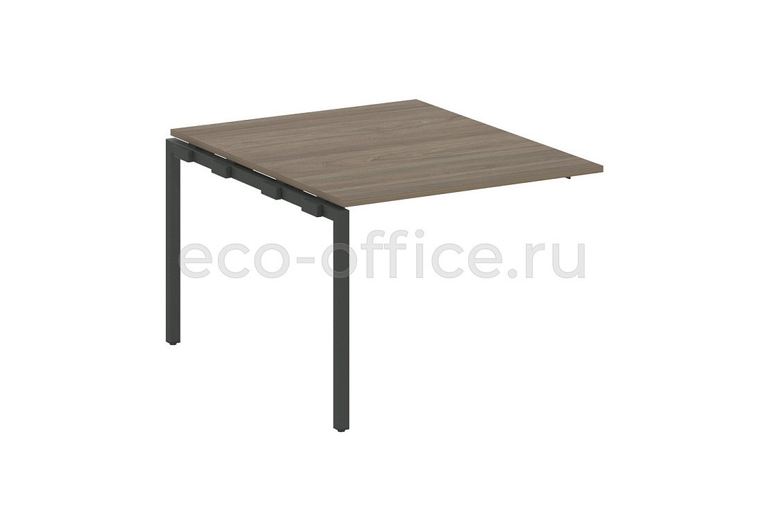 Проходной наборный элемент переговорного стола METAL SYSTEM QUATTRO 4x4 40БП.ППРГ-1 Вяз Благородный / Антрацит металл   стоимость