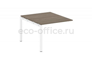 Проходной наборный элемент переговорного стола METAL SYSTEM QUATTRO 5x5 50БП.ППРГ-1 Вяз Благородный / Белый металл фото