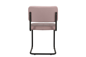Конференц-кресло ECO-CHAIR COLOMBO Comfort CLM-05 Розовый велюр / Чёрный металл фото