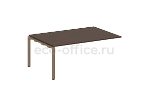 Проходной наборный элемент переговорного стола METAL SYSTEM STYLE БП.ППРГ-5 Венге Цаво / Мокко металл фото