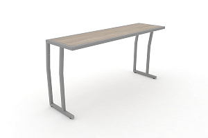 Стол учебный трёхместный DESK DK-1500S Дуб Аттик / Серый металл фото