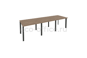 Стол переговорный (3 столешницы) ONIX O.MP-PRG-3.1 Дуб Аризона / Антрацит металл фото