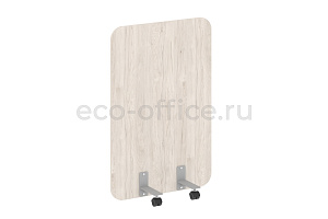 Перегородка на металлических опорах, на роликах R-LINE DP.R-80-120 Денвер Светлый фото