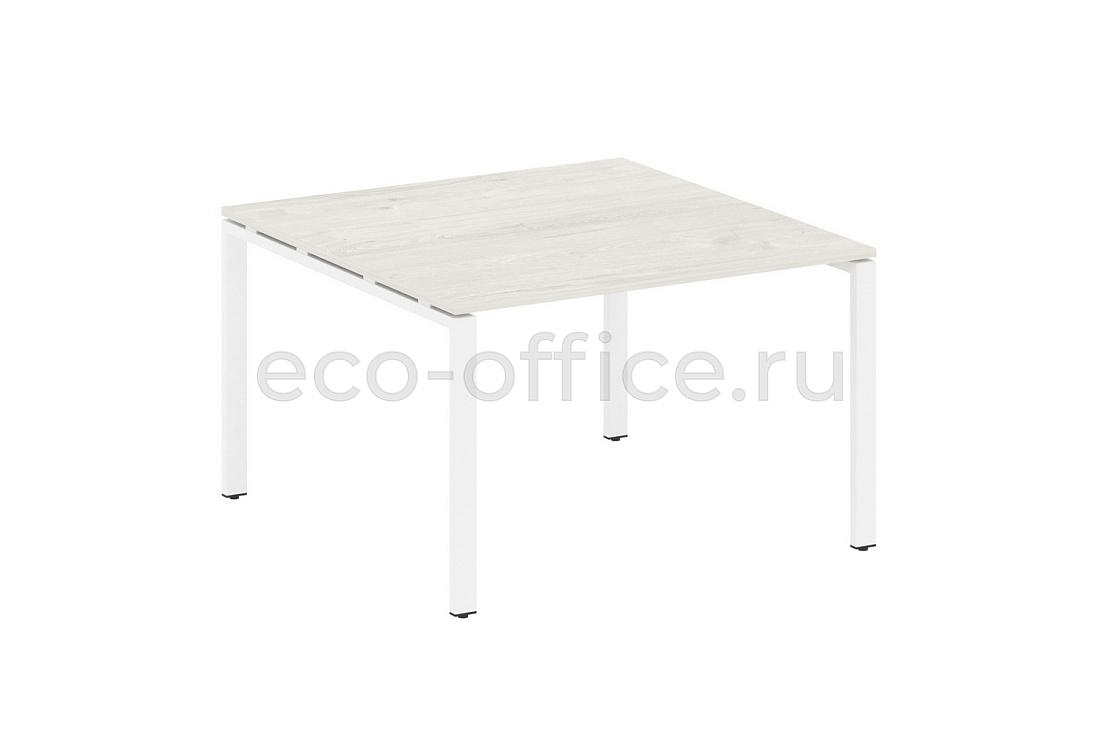Стол переговорный (1 столешница) METAL SYSTEM STYLE БП.ПРГ-1.2 Дуб Наварра / Белый металл  стоимость