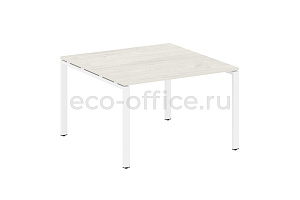 Стол переговорный (1 столешница) METAL SYSTEM STYLE БП.ПРГ-1.2 Дуб Наварра / Белый металл фото