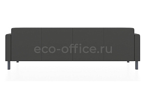 Четырехместный диван ЕВРО экокожа Euroline 996 Железно-серый фото