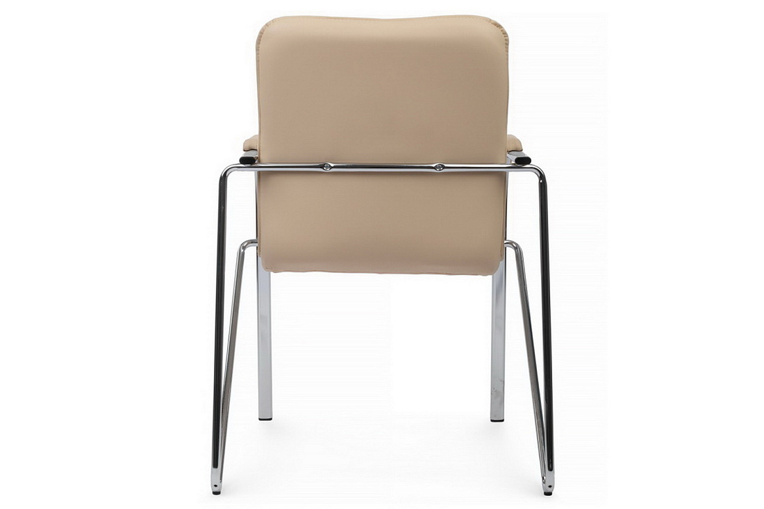 конференц-кресло rv chair самба на гальванических опорах smb-01h бежевая экокожа фото